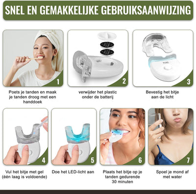 Voordeelbundel Tandenbleekset + 14 whitening strips en 6 gelpennen