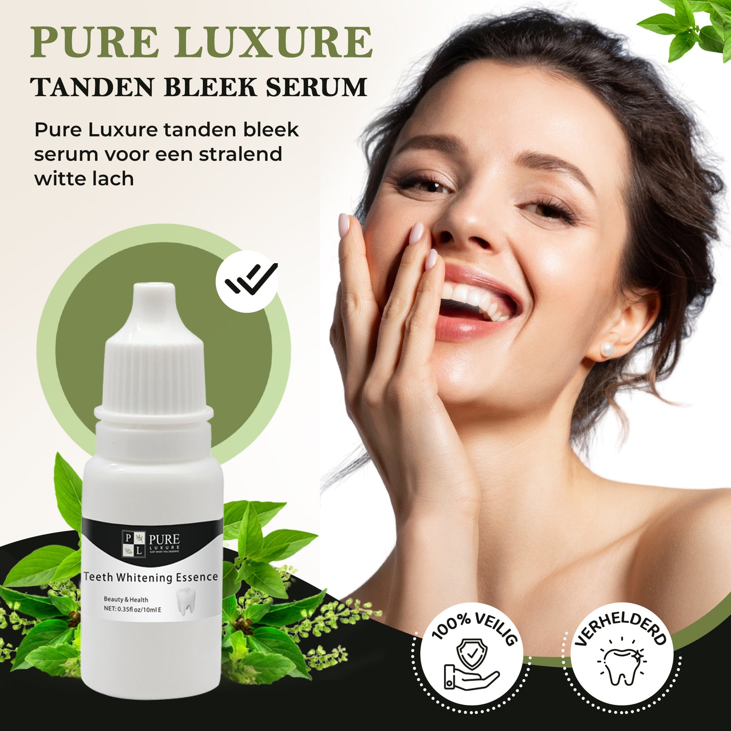 stralend witte lach met pure luxure
